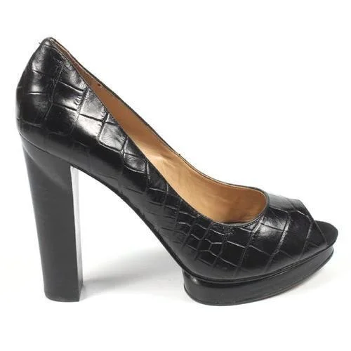 Black 9.5 US - 41 EUR Nine West Womens Pump Open Toe NWSWEETFOOT BLACK