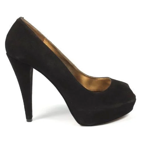 Black 9.5 US - 41 EUR Nine West Womens Pump Open Toe NWKABOOSE BLACK