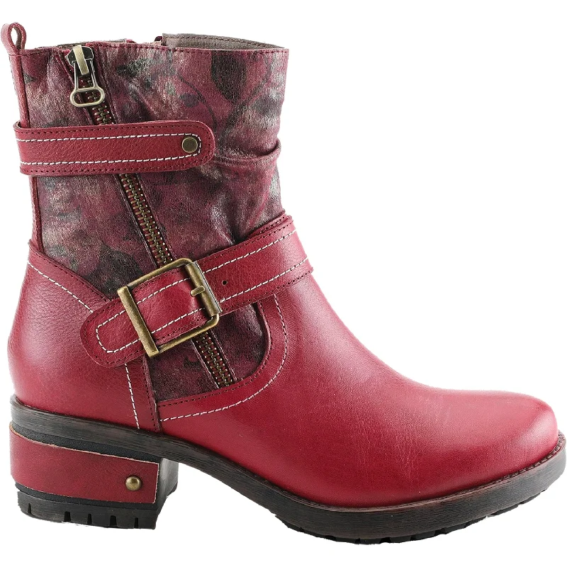 Women's L'Artiste by Spring Step Frankie Dark Red Leather