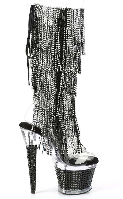 SPECTATOR-2017RSF Rhinestone Fringe Knee High Boots