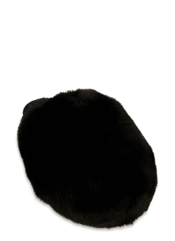 Faux Fur Sherpa Lined Slippers