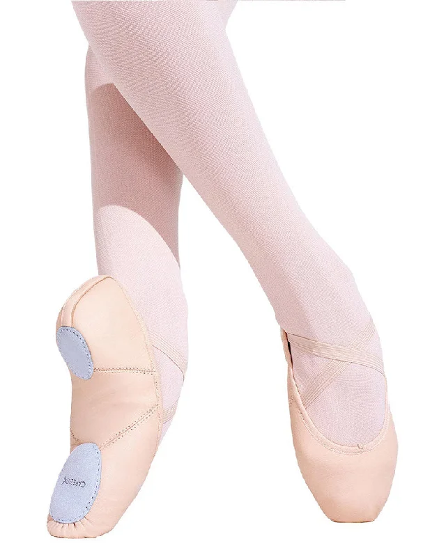 Capezio Juliet II Leather Split Sole Ballet Slippers - 2027 Womens