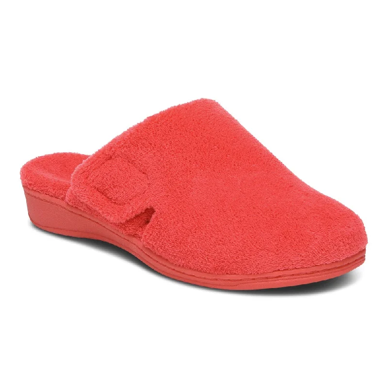 Womens Vionic Indulge Gemma Plush Slipper - Fuji Apple