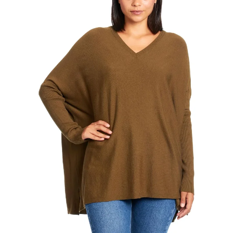 Joesph A Womens V-Neck Dolman Sleeve Poncho Sweater Casual sweaters