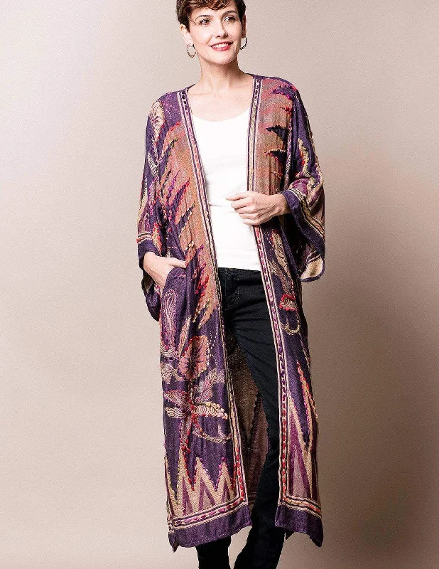 Maya Kimono Wrap - Deep Plum Fashionable sweaters