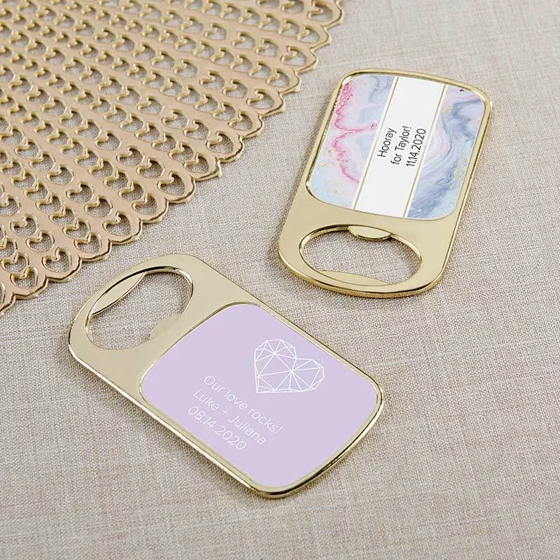 Personalized Gold Bottle Opener - Elements(24 Pcs) A-line Bridal Dress