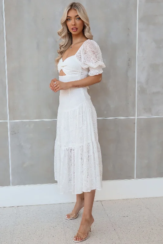 Billie Lace Midi Dress - White Versatile midi dresses for all occasions