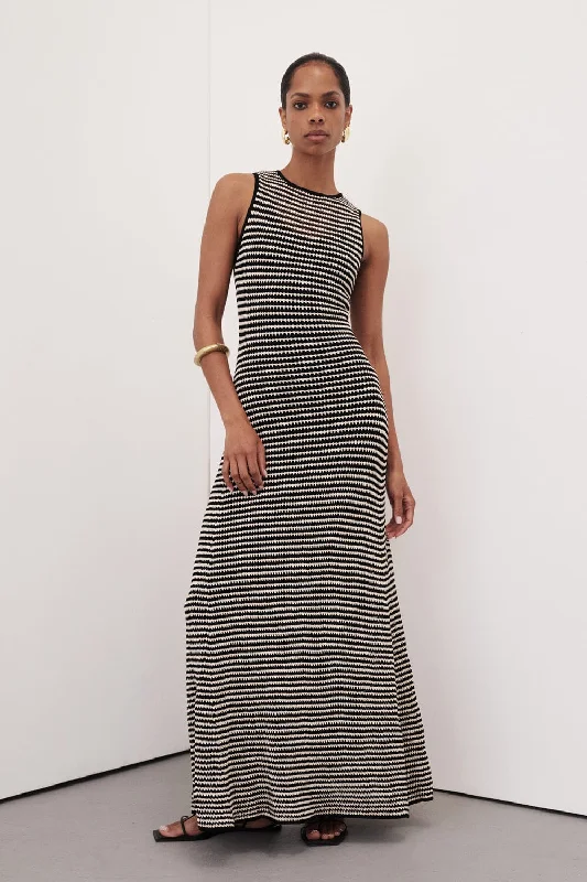 NATE BLACK SLEEVELESS MAXI DRESS Shein maxi dresses