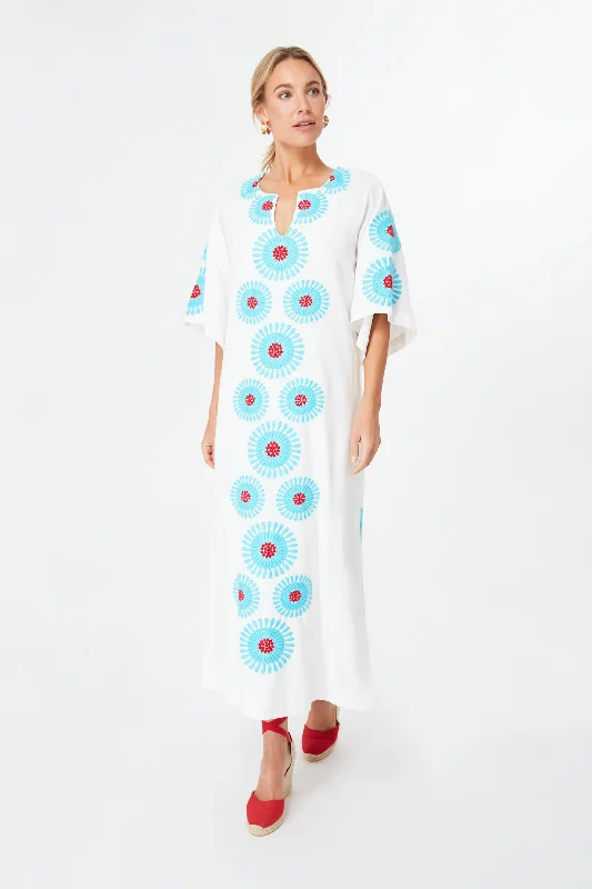 Oyster Charming Maxi Aster Caftan Comfortable maxi dresses for everyday wear