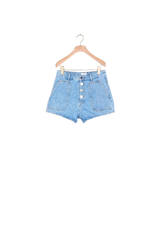 Short en jean avec ceinture amovible