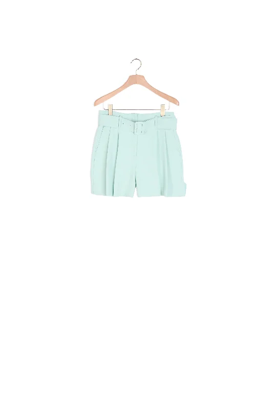 Short avec large ceinture Ripped Mini Denim Skirt