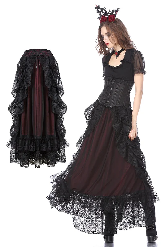 Gothic eleglant court skirt (price no incl. petticoat) KW123RD Embroidered unclassified skirts