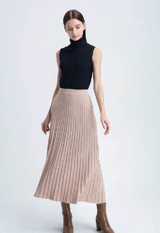 Long Knitted Classic Basic Skirt Maxi Skirt Casual