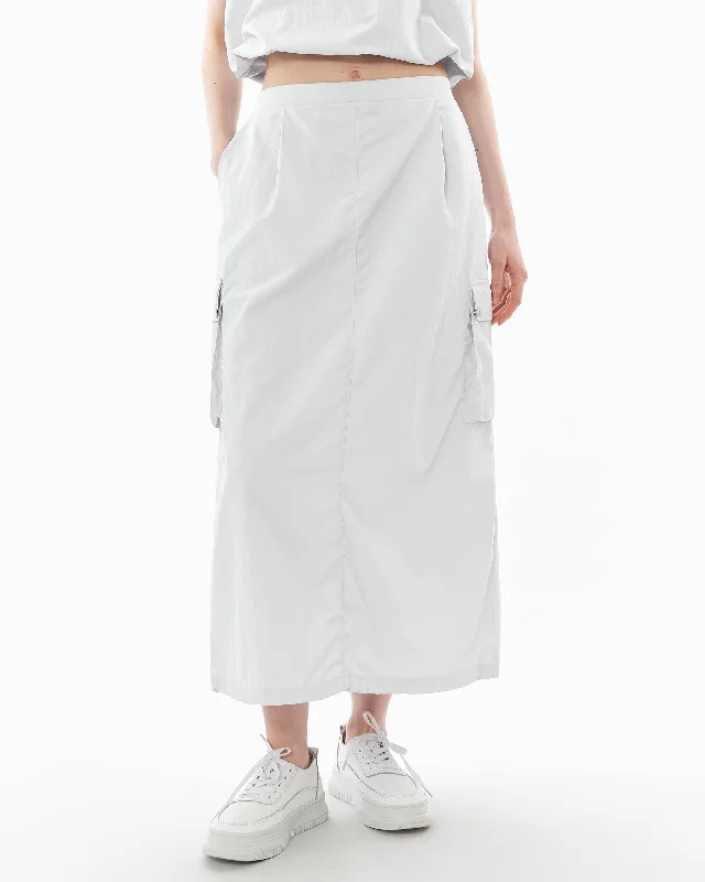 Balloon Cargo Maxi Skirt Elegant Long Skirt