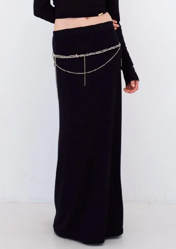 Bella stretch maxi skirt V-neck Maxi Skirt