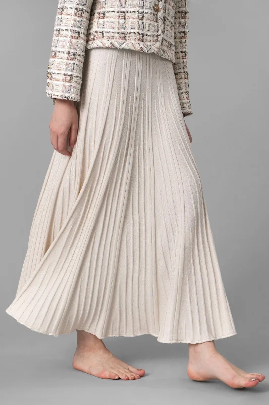 Emma Wrinkle Pleated Maxi Skirt Embellished Maxi Skirt