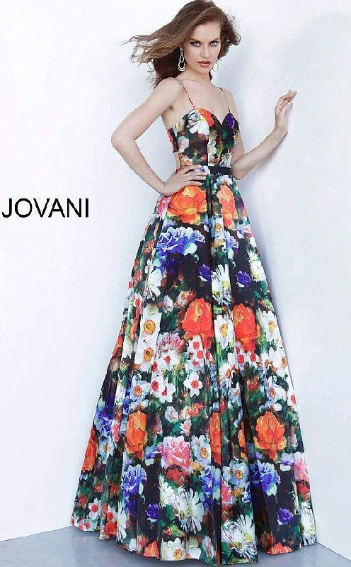 Jovani 66692 Long Floral Prom Ball Gown Revolve party dresses