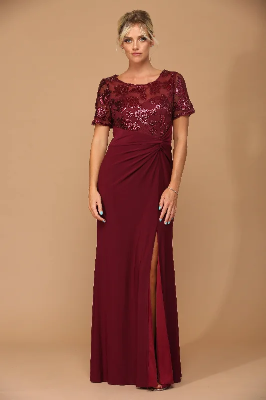 Long Formal Mother of the Bride Evening Dress Sequin party dresses