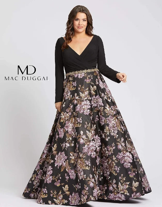 Mac Duggal Fabulouss Prom Plus Size Long Ball Gown Sale Best party dresses for tall women