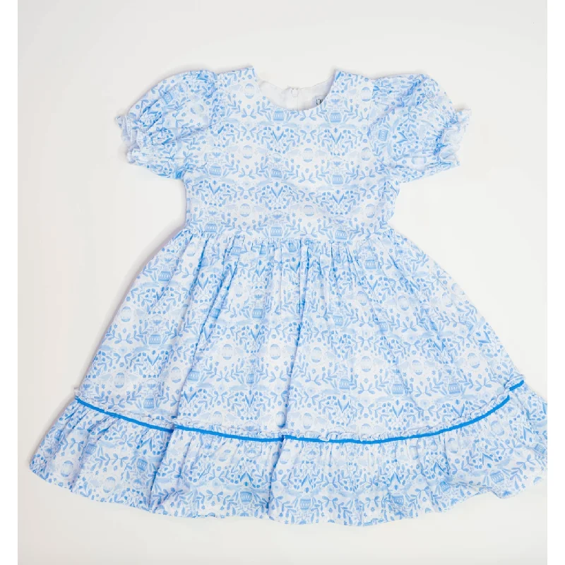 aura poplin dress in blue bunnies | easter dress Plus size unclassified dresses