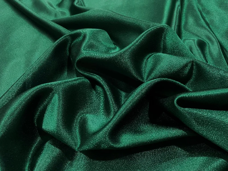 Bottle Green Plain Premium Satin Fabric Holiday unclassified dresses