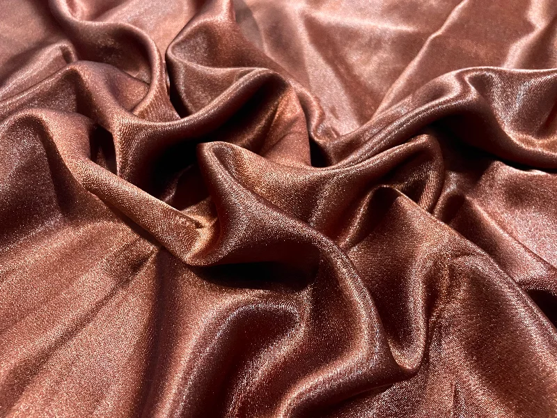 Brown Plain Premium Satin Fabric Office unclassified dresses