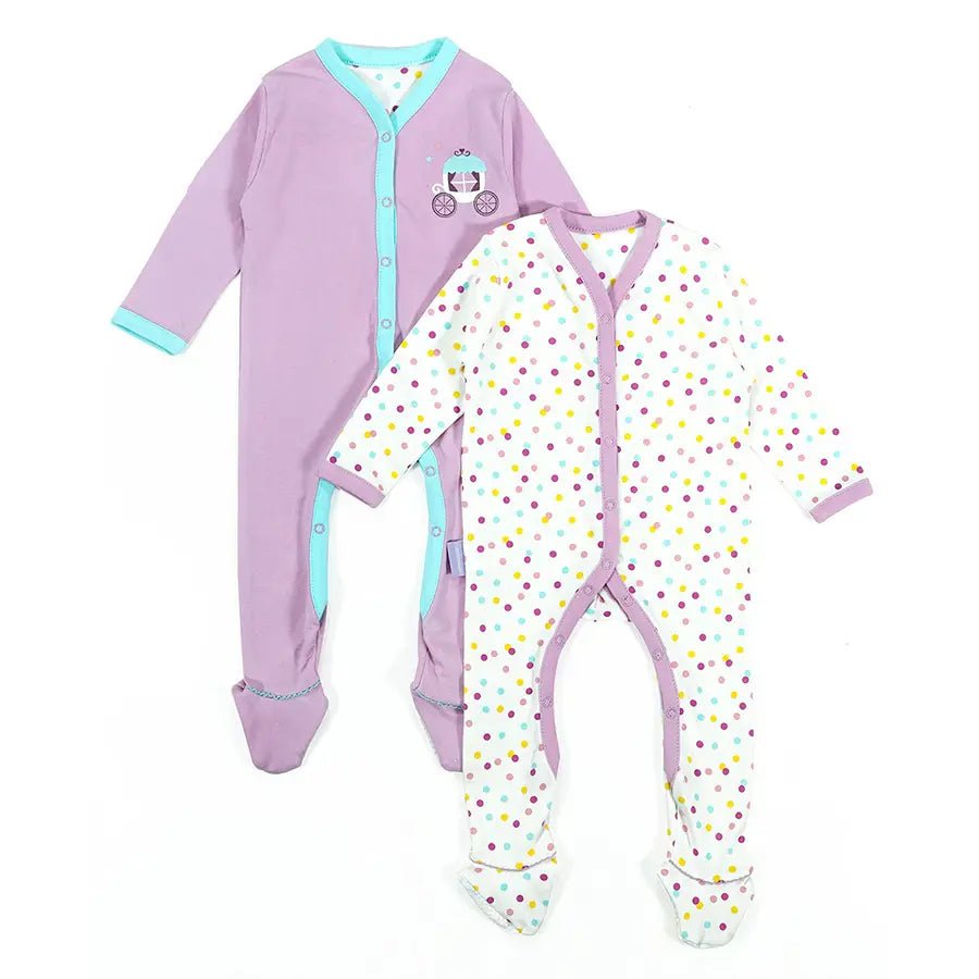 Baby Girl Comfy Knitted Sleep Suit - Unicorn ( Pack of 2) Earthy tone unclassified dresses