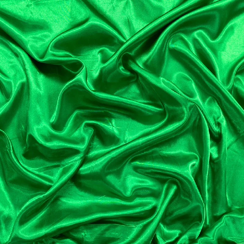 Emerald Green Plain Moss Satin Fabric Long sleeve unclassified dresses