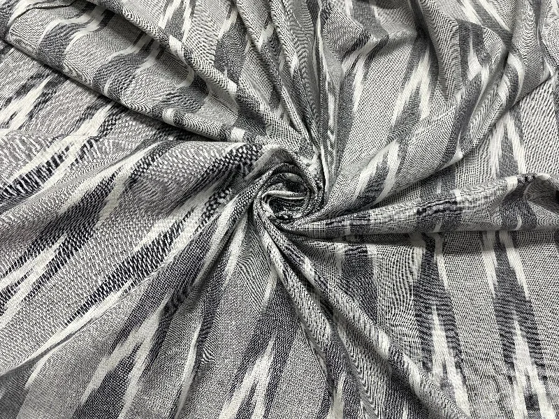 Gray Stripes Handloom Ikat Cotton Fabric Discounted unclassified dresses