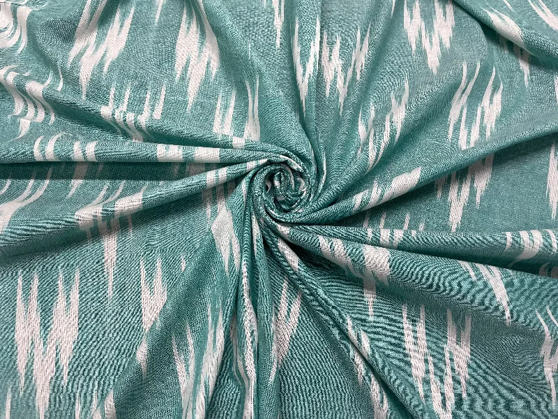 Green Abstract Handloom Ikat Cotton Fabric Neutral tone unclassified dresses