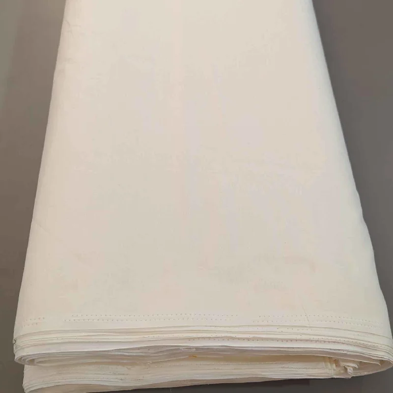 Ivory Plain Cotton Fabric