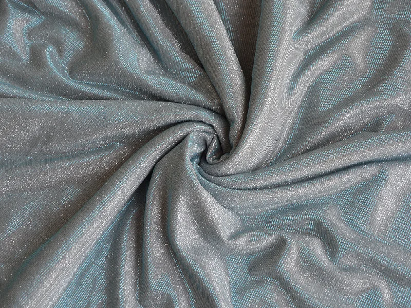 Ice Blue Silver Shimmer Satin Bonding Fabric Wedding guest unclassified dresses