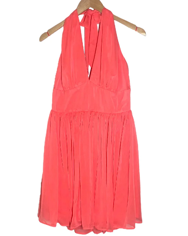 Light Spring Tangerine Chiffon Halter Dress Elegant unclassified dresses