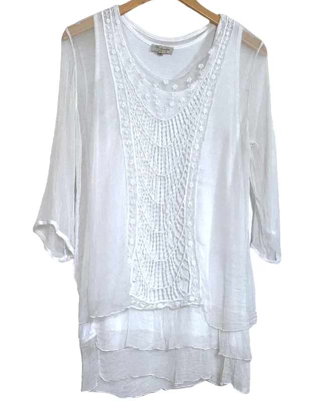 Light Summer Silk Crochet Tunic Winter unclassified dresses