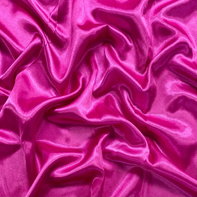 Magenta Plain Moss Satin Fabric Flowy unclassified dresses