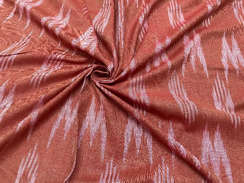 Orange Abstract Handloom Ikat Cotton Fabric Soft fabric unclassified dresses