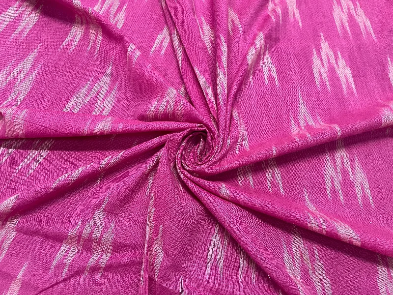 Pink Abstract Handloom Ikat Cotton Fabric Lounge unclassified dresses