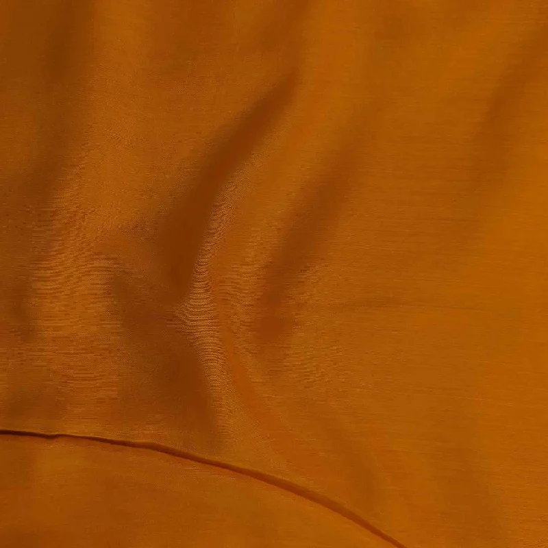 Safety Orange Plain Muslin Silk Fabric Long unclassified dresses