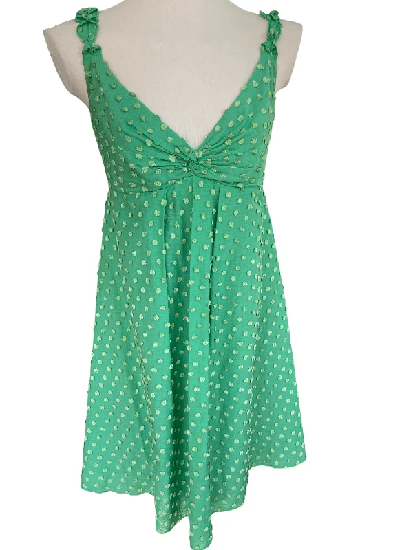 Warm Spring green dot dress Dark color unclassified dresses