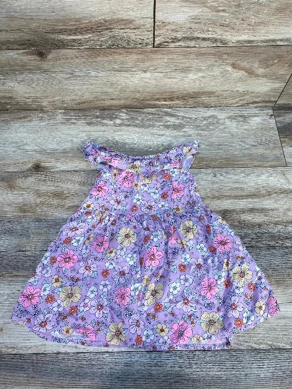 Jumping Beans Floral Flutter Sleeve Dress Purple sz 3T Lace floral dresses