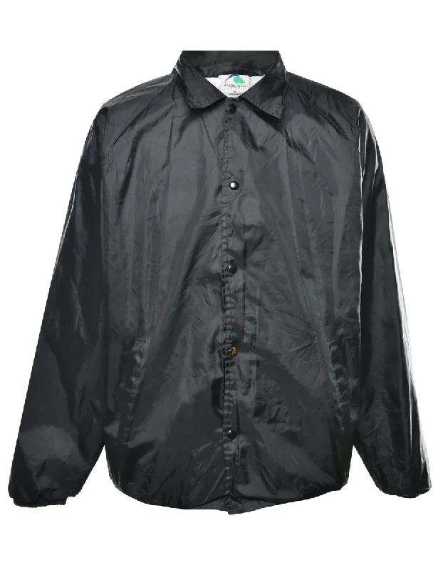 Black Classic Nylon Jacket - XL Women's H&M jackets