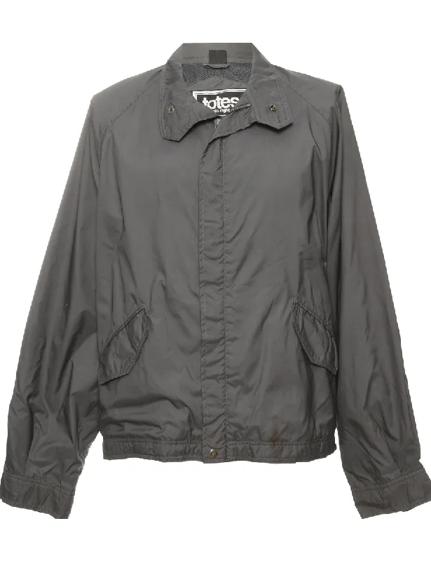 Dark Grey Nylon Jacket - L Women's cropped jackets