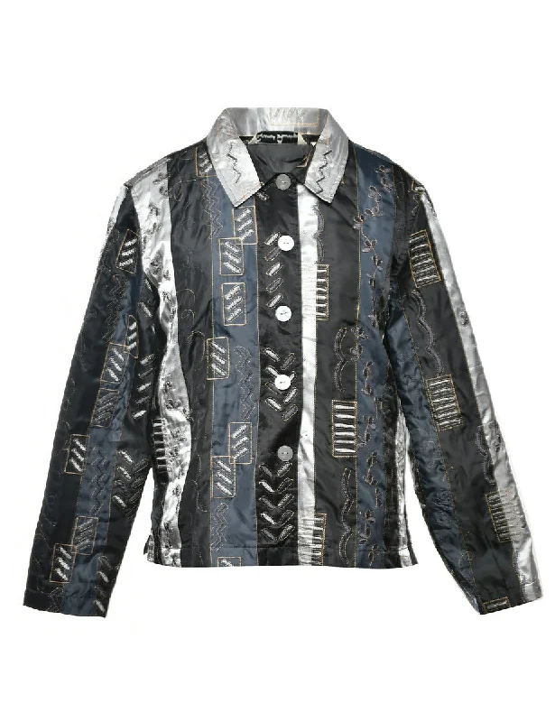 Embroidered Jacket - L Women's short jackets