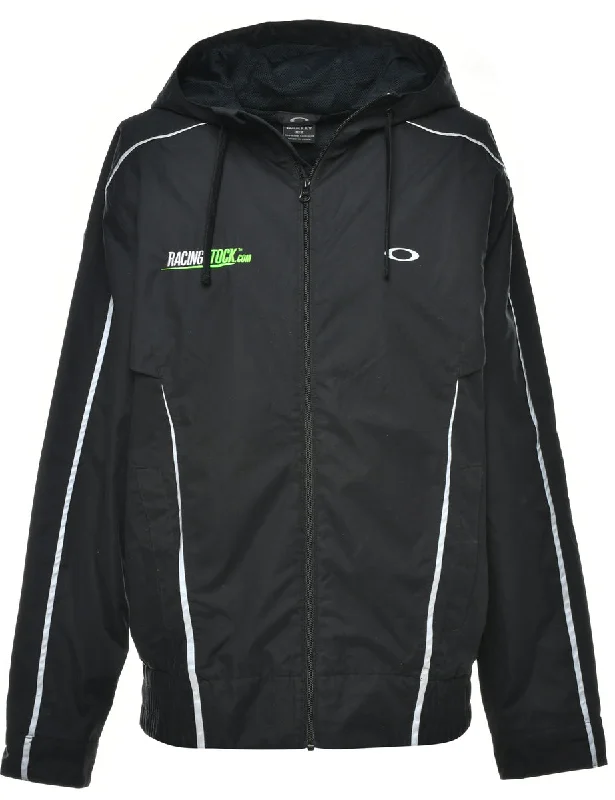 Hooded Black Jacket - M Women's hooded jackets