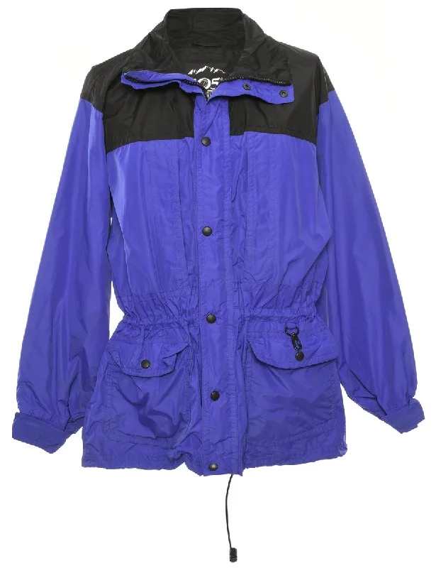 Hooded Nylon Jacket - L Women's suede jackets