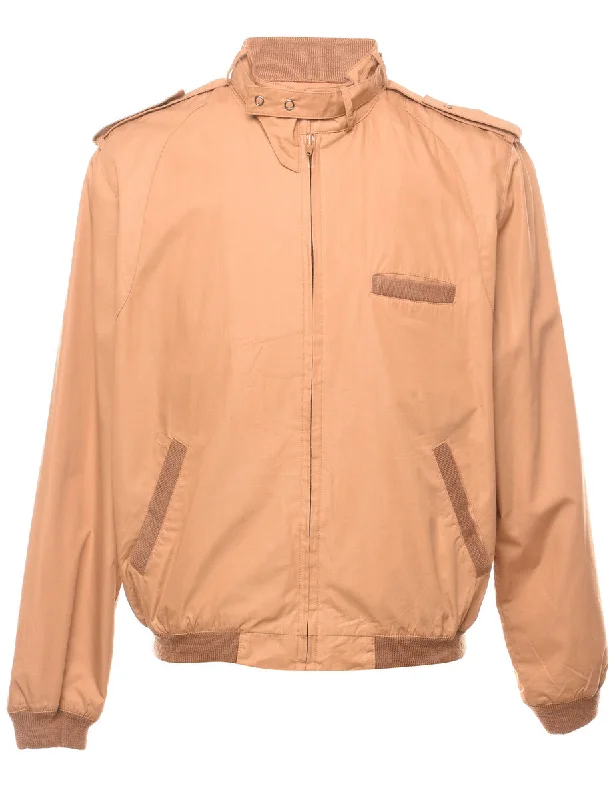 Light Brown Harrington Jacket - L Women's UV protection jackets