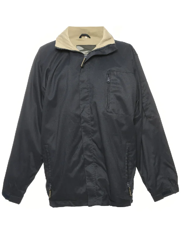 Navy Nylon Jacket - L Women's thermal jackets