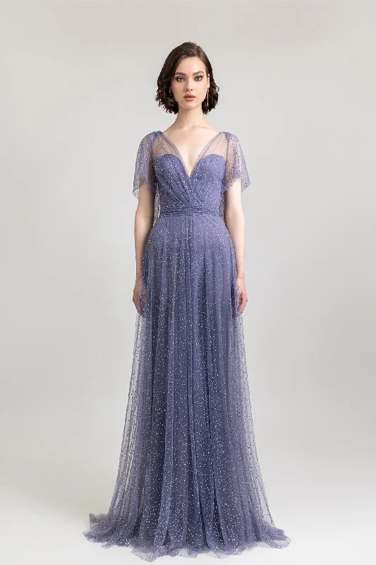 Fully beaded tulle dress Elegant Tulle Gown