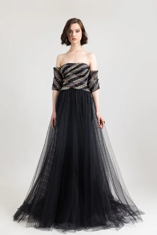 Off shoulder tulle dress Tulle Dress Sparkle