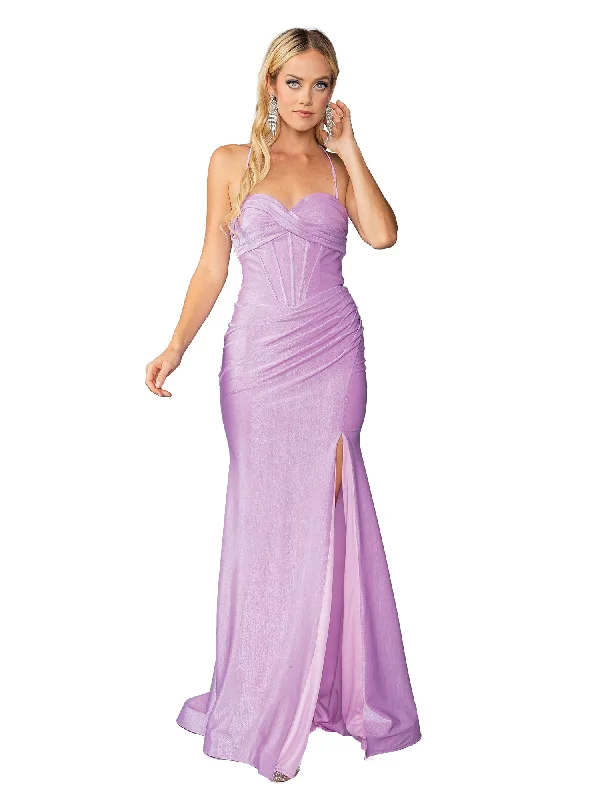 Lace-Up Long Corset Prom Dress: Dancing Queen 4456 Classic Lace Dress